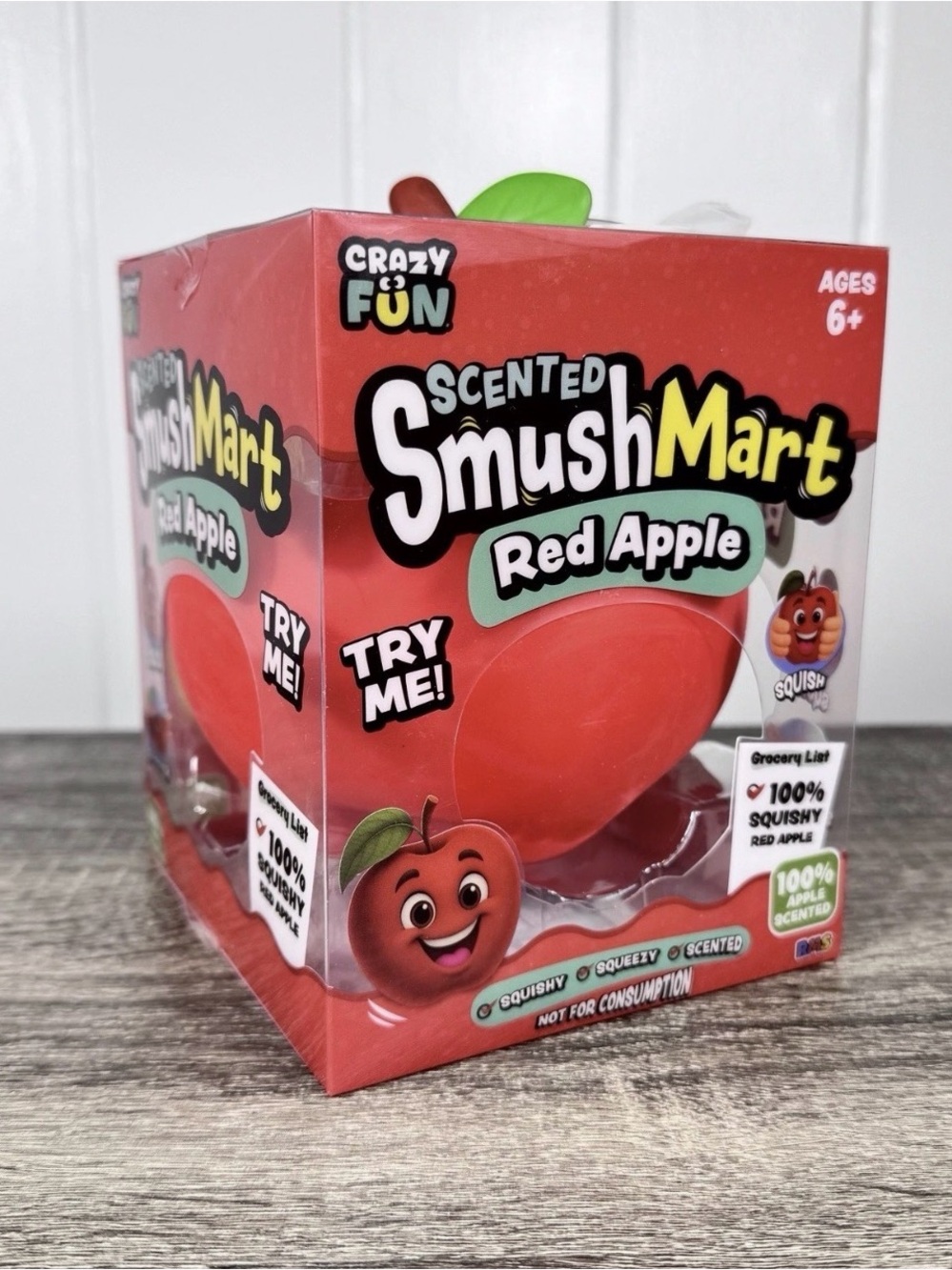 NEW Viral Scented SmushMart Red Apple Squish Toy